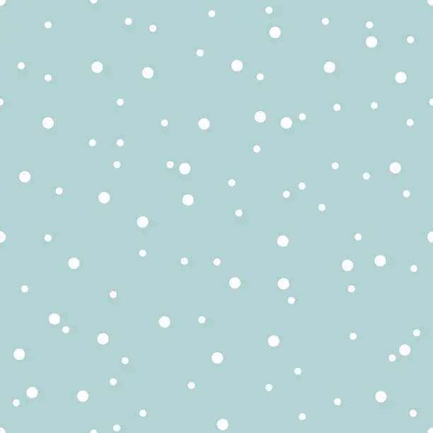 Vector illustration of Snow seamless pattern.