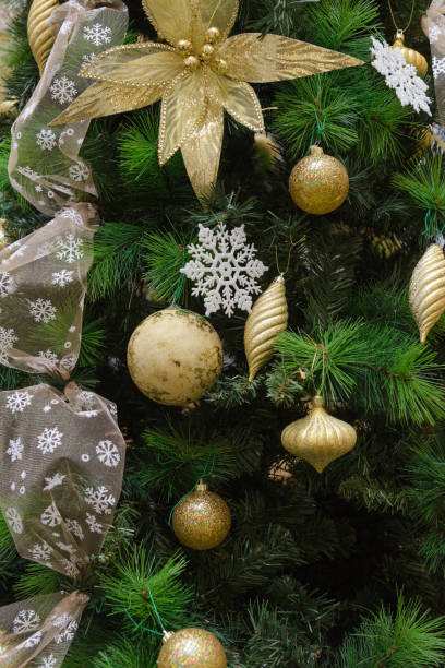 istock Christmas decoration on the tree close-up 1191648993