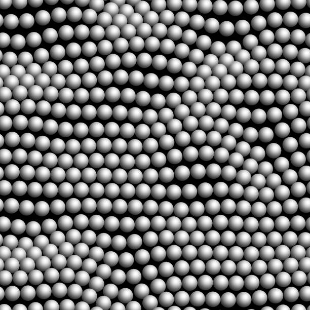 istock Wavy 3d seamless pattern of white spheres 1191650546