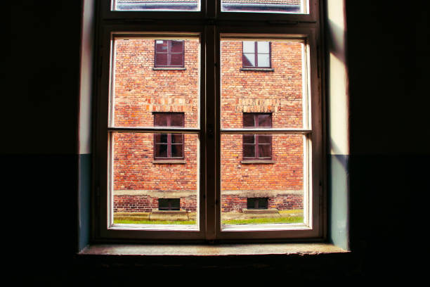 istock Gloomy vision through the window, a cold winter day. 1191653848