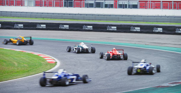 istock Racing cars driving track 1191655620