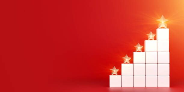 istock star rating on stair business successful concept 1191665290