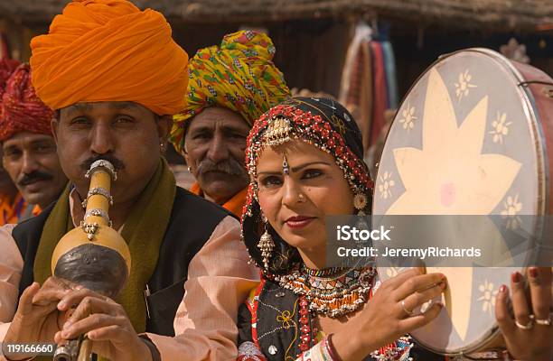 Indian Folk Band Stock Photo - Download Image Now - Adult, Asia, Color Image