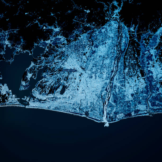 istock Hamamatsu Japan 3D Render Map Blue Top View Oct 2019 1191668278