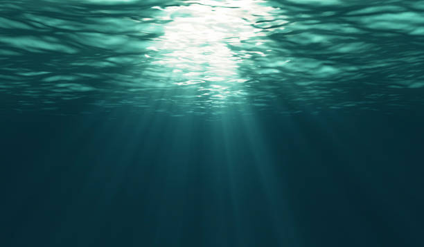 istock Abstract background under the sea, Digital generating image. 1191670630