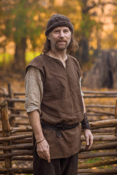 istock An individual viking man in a viking settlement 1191671663