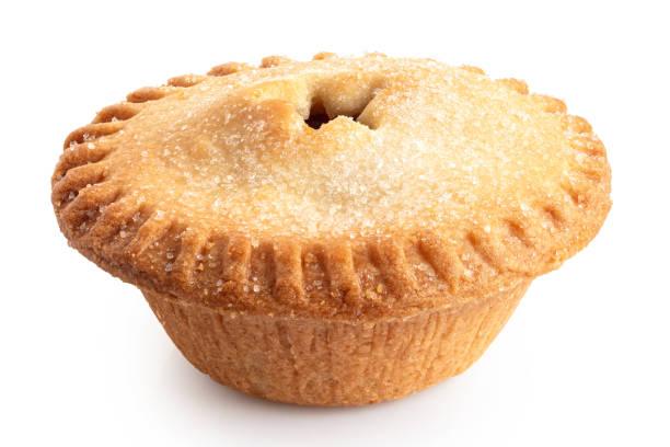 istock Traditional british christmas mince pie isolated on white. 1191672011