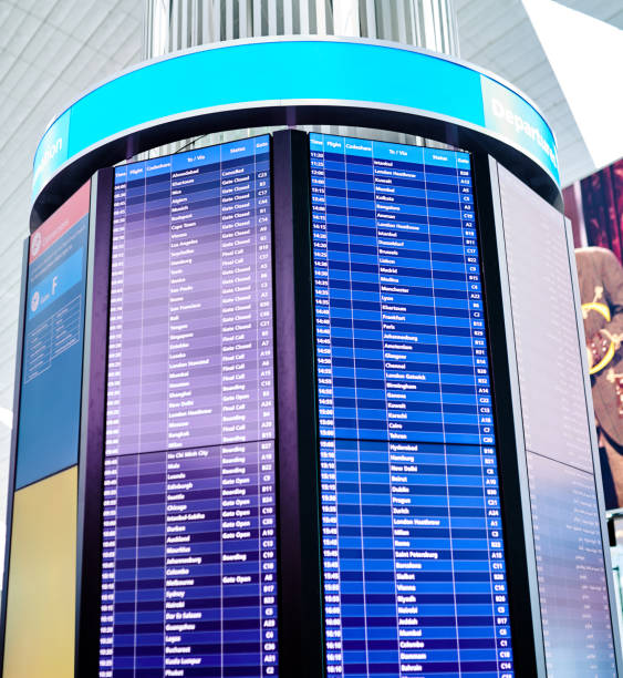 istock Your flight information is up on the board 1191674419