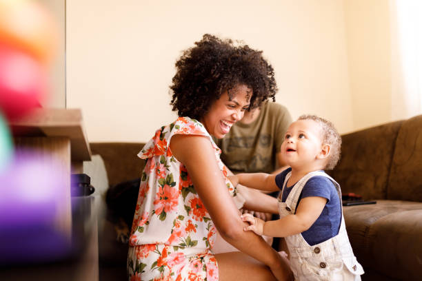 istock Family having fun at home 1191676407