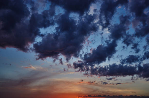 istock Blurred image of dramatic sky at sunset 1191678760
