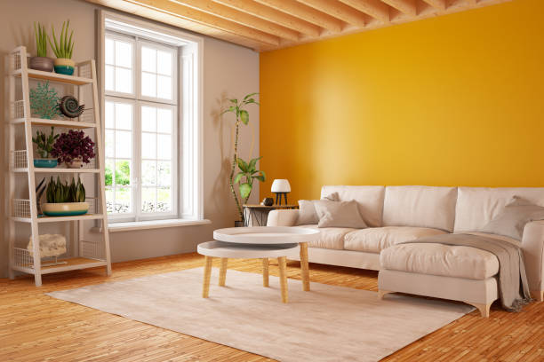 ruang tamu modern dengan sofa - house color potret stok, foto, & gambar bebas royalti