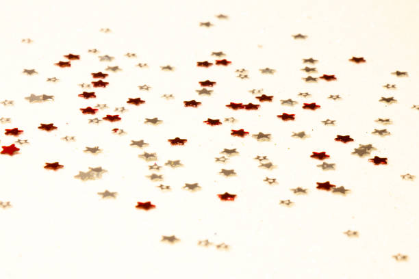 istock Abstract blurry white holiday background with stars 1191684282