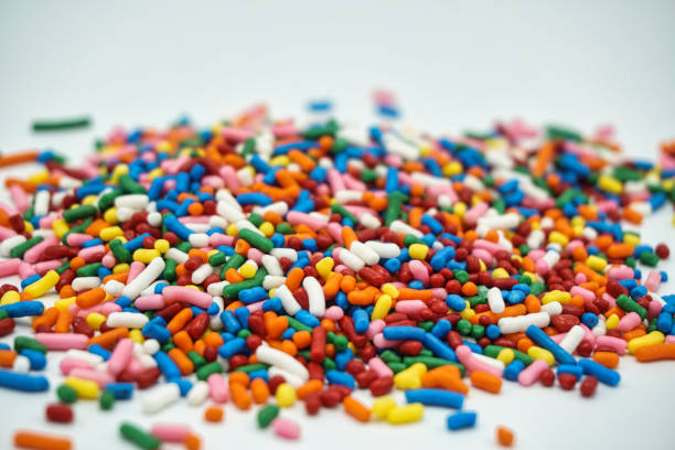 istock sugar sprinkles isolated, decoration for baked goods, cakes. Background 1191686431