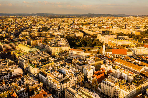 istock Vienna skyline at morning 1191686488