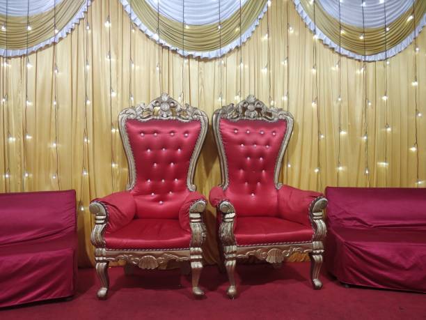 Traditional Indian wedding ceremony chairs