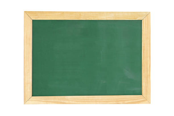 istock Blank Green Chalkboard with Wooden Frame Isolated on White Background 1191690929