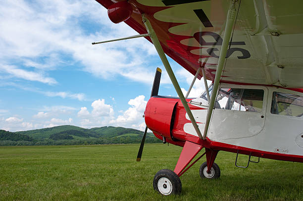 istock vintage plane at the airfield 119169557