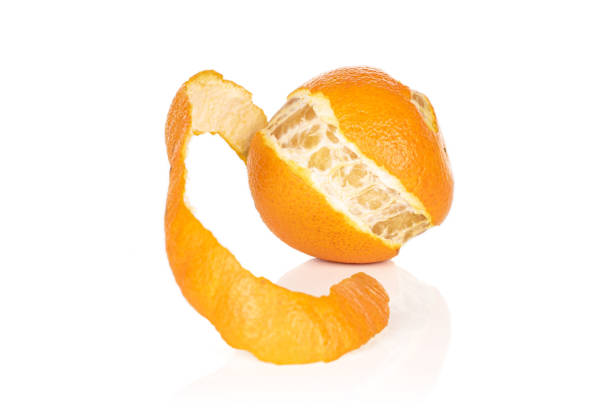 istock Fresh orange mandarin isolated on white 1191696525