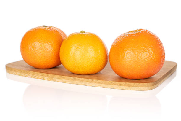 istock Fresh orange mandarin isolated on white 1191697138