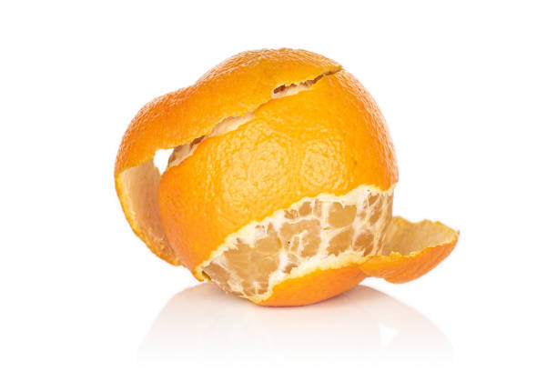 istock Fresh orange mandarin isolated on white 1191697222