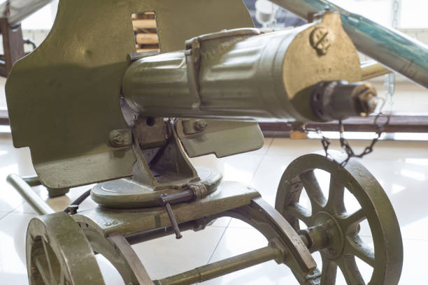 istock Old machine Gun. Maxim gun. First World War Machine gun. 1191698731