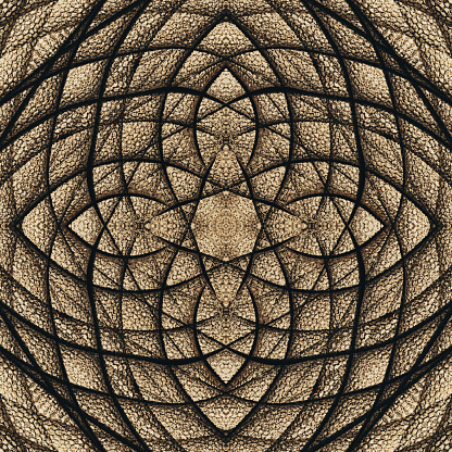 Symmetrical composite of a coil of rope.