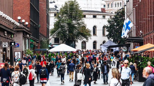 istock Helsinki, Finland - busy city centre 1191701154