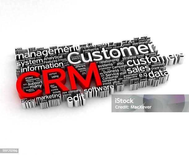 Crm Customer Relationship Marketing Di Concept 3d - Fotografie stock e altre immagini di Affari