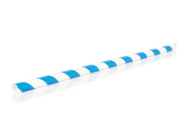 istock Colorful paper straw isolated on white 1191704058