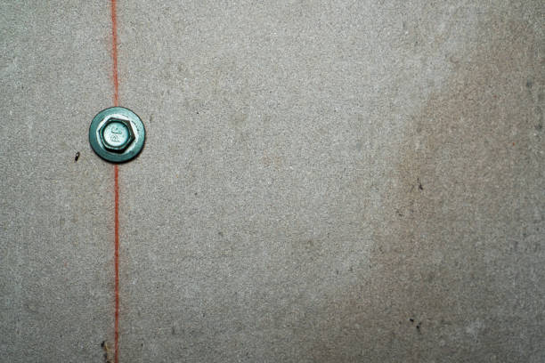 Cement board with screw on it with dirty feel. Texture, good for 3D, backdrop.