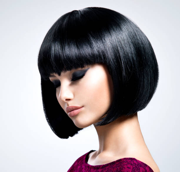 istock Beautiful young woman with bob hairstyle. 1191705940