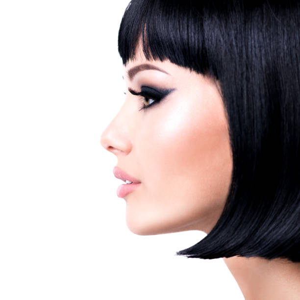 istock Beautiful brunette woman with short hairstyle. 1191705964