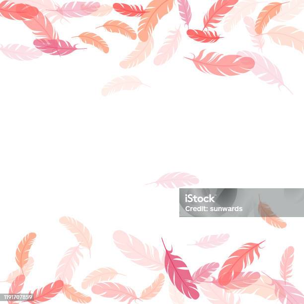 Feather Element Design Falling Feather Elements Soft Vector Design Stock Illustration ...