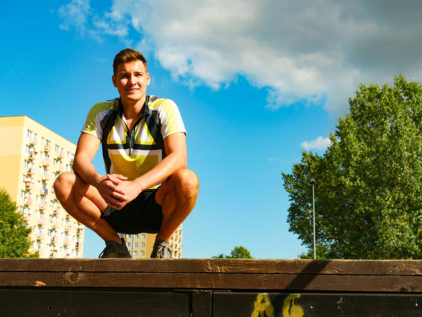 istock Young man relaxing after outdoor workout 1191709839