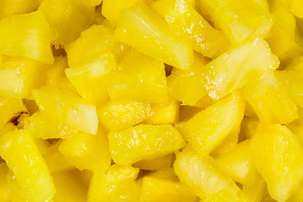 istock Pieces of chopped pineapple for the background 1191710546