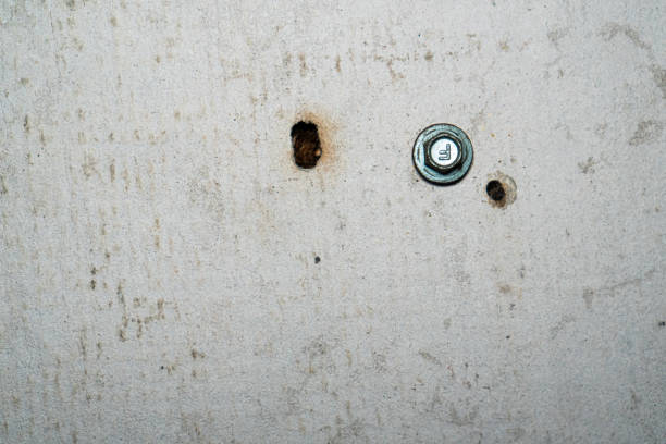 istock Cement board with screw on it with dirty feel. Texture, good for 3D, backdrop. 1191711946