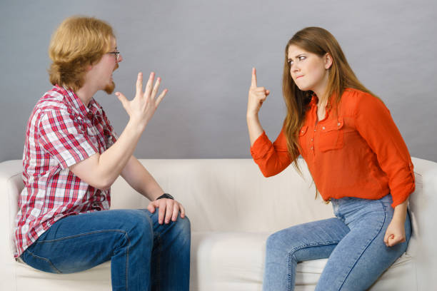 istock Man and woman having fight 1191716365