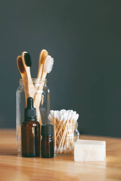 istock Set of plastic free body care items 1191717082