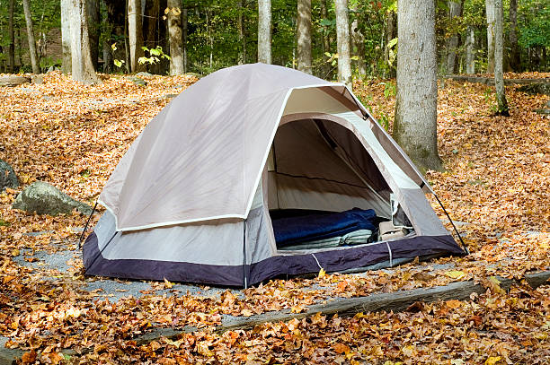 istock Tent Camping in Autumn 119172123