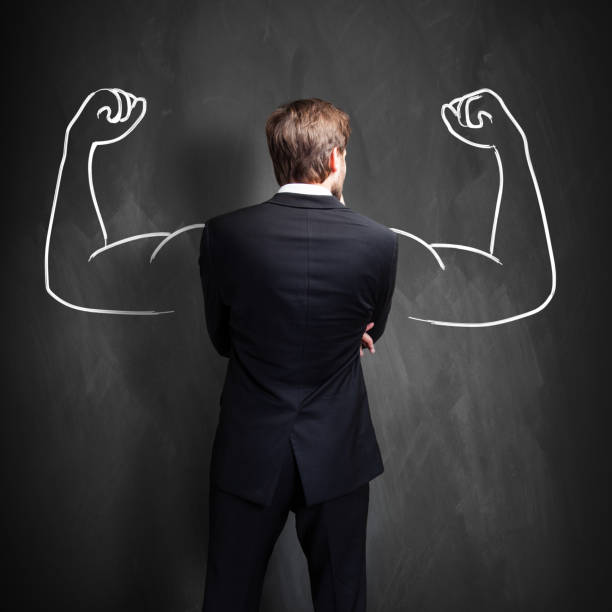 istock businessman with drawing symbolizing power 1191726338