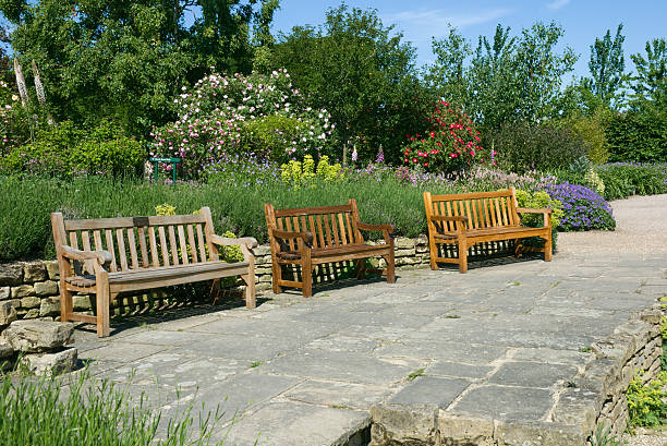 istock English garden benches 119172636