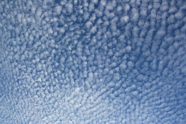 Altocumulus clouds stock photo