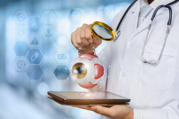 istock The concept study of the patient eye. 1191727255