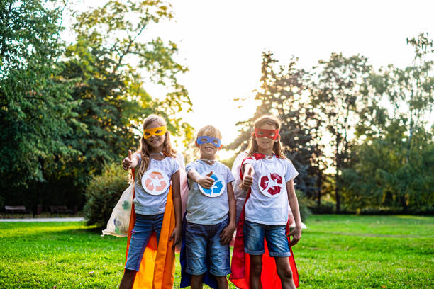 istock Recycling hero taking care about nature 1191727459