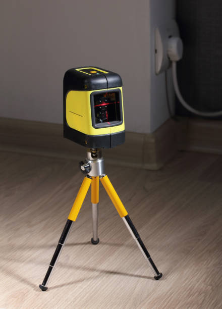 istock Construction laser level is on the floor 1191727550