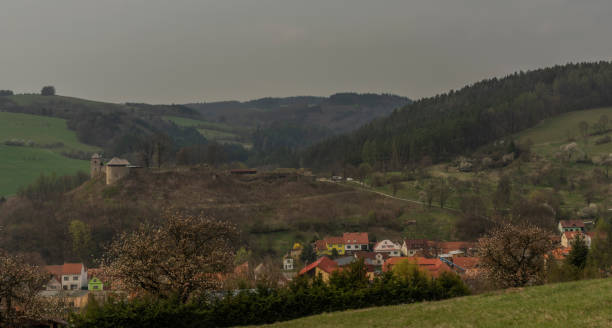 istock View for Brumov castle in spring cloudy day in Moravia 1191730492