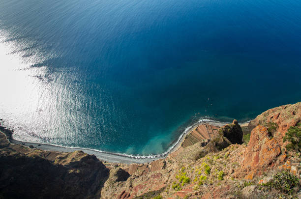 Cabo Girao on the Island Madeira - a sight with spectacular view from a glass platform to the atlantic ocean