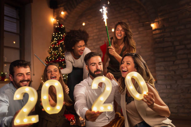 istock Friends celebrating New Years Eve 1191733915