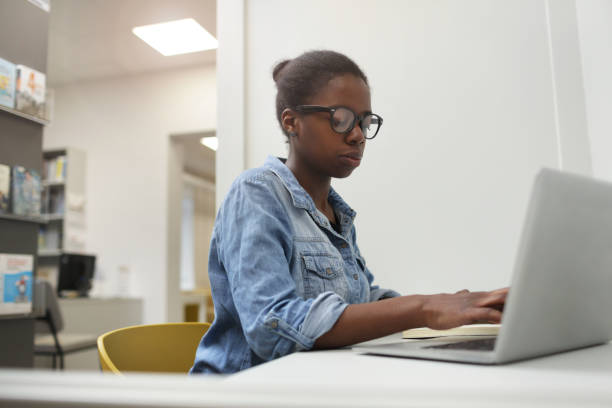 istock African woman using laptop 1191733998
