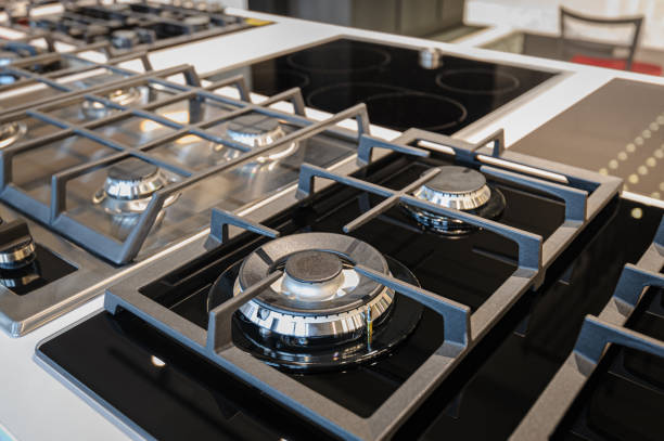 istock Brand new gas stoves 1191736693